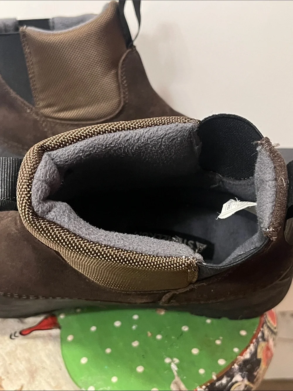 Men's Brown Staheekum Waterproof Slip-On rugged Winter Boots